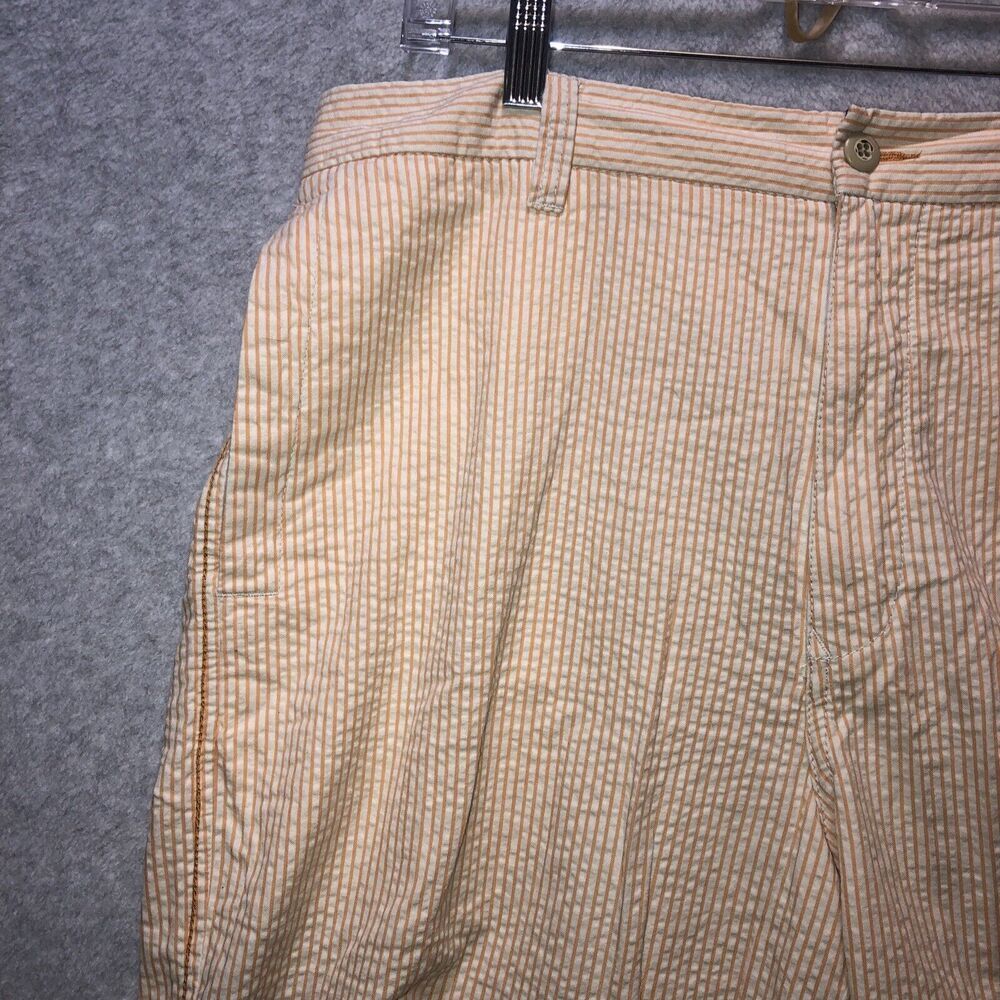 NWT Tommy Bahama Stripe City Men's Shorts 36 Dress Orange Casual Lounge Golf - Picture 5 of 12